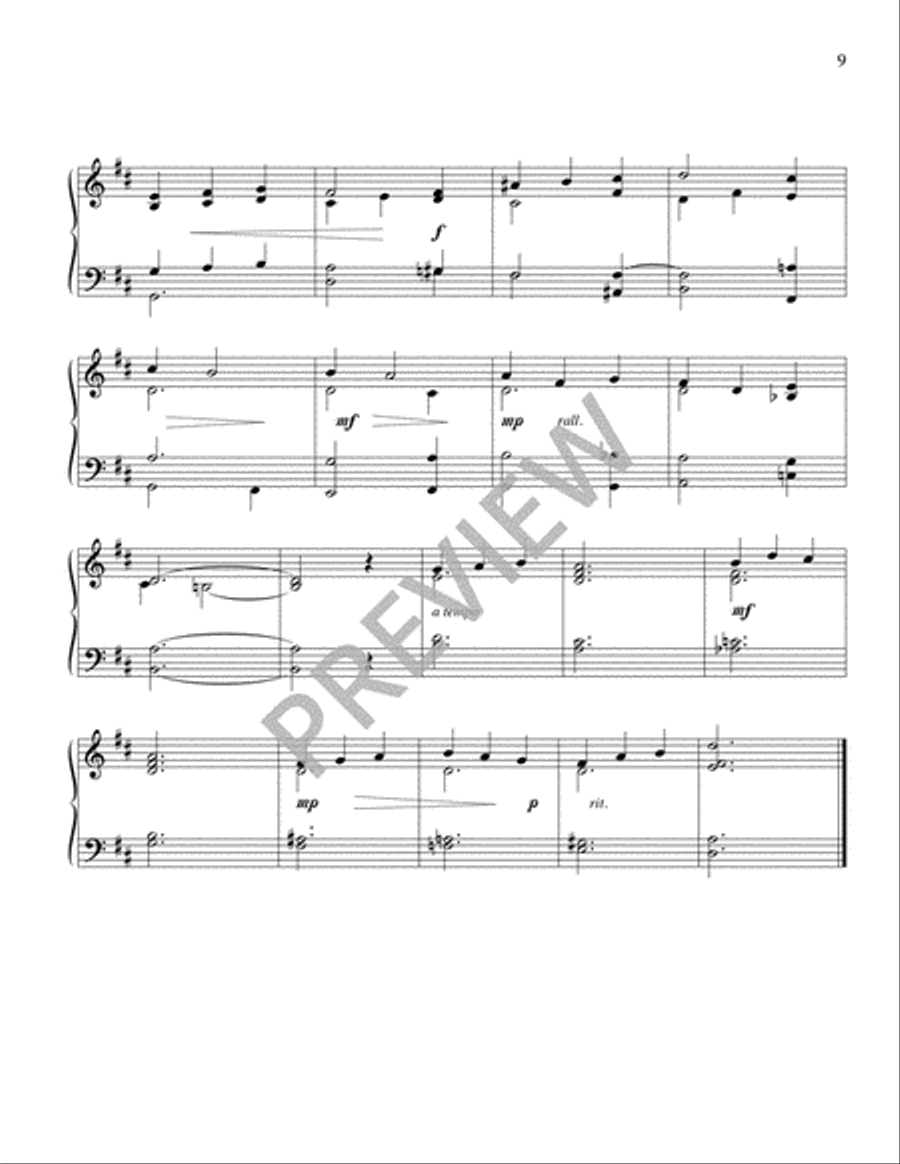 Ten Piano Essays on Tunes of Marty Haugen Piano Solo scores gallery preview page 11