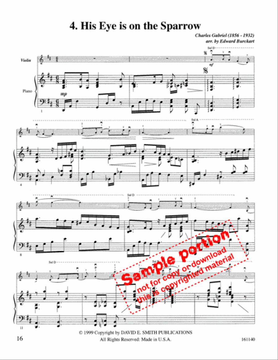 Sacred Violin Solos Vol. Two Violin Solo scores gallery preview page 5