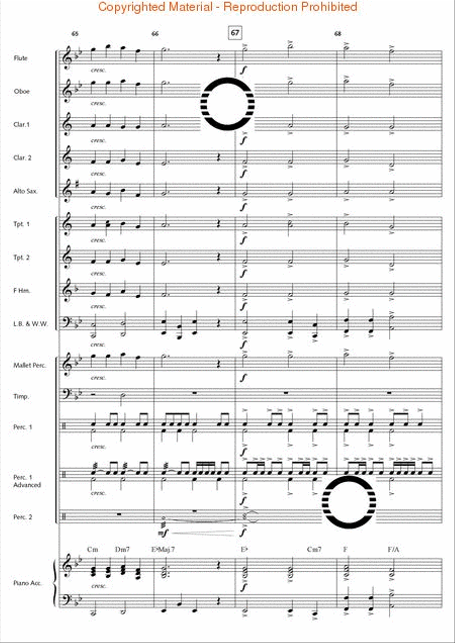 Thunderbolt Peak (Concert March) Concert Band scores gallery preview page 18