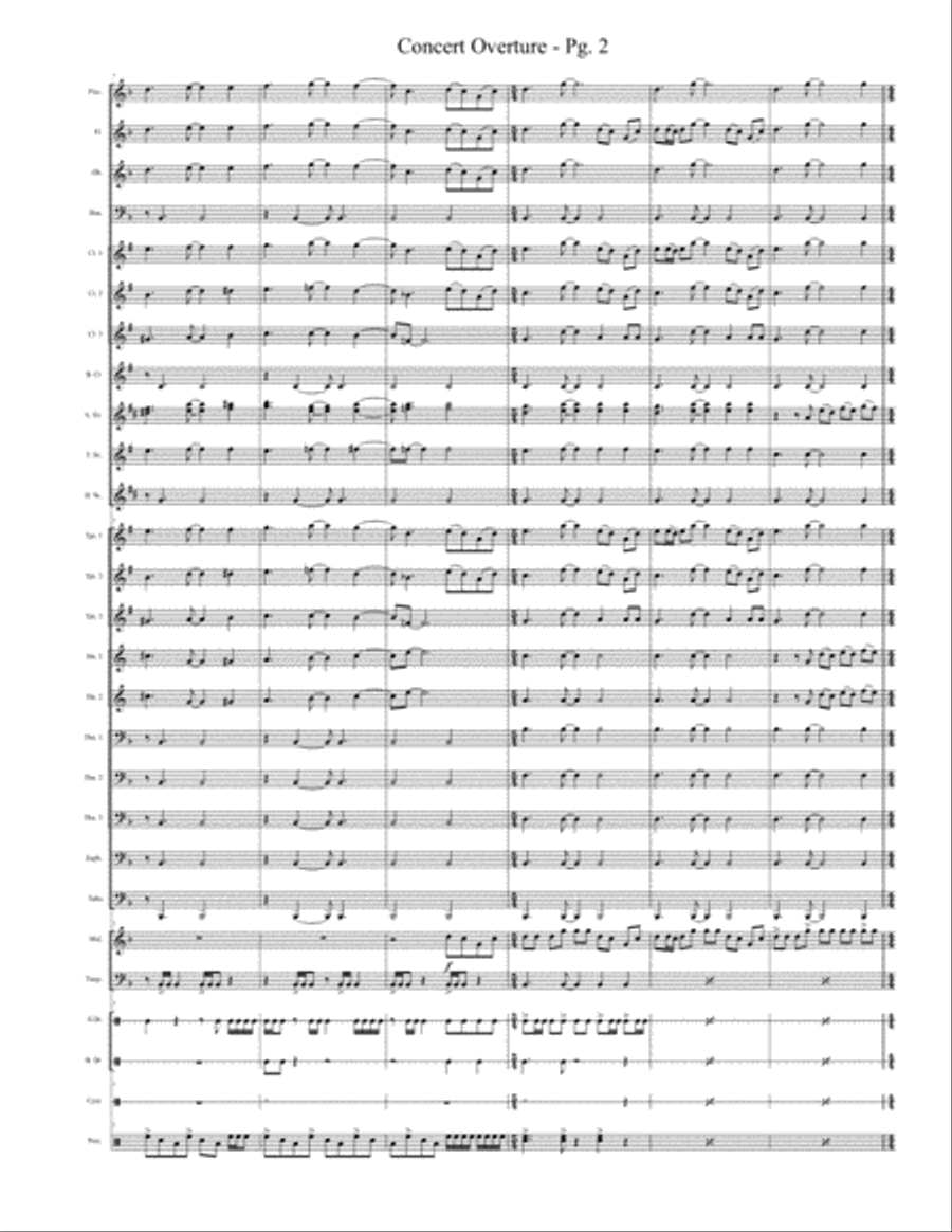 Concert Overture (Freidrichs) Concert Band scores gallery preview page 3