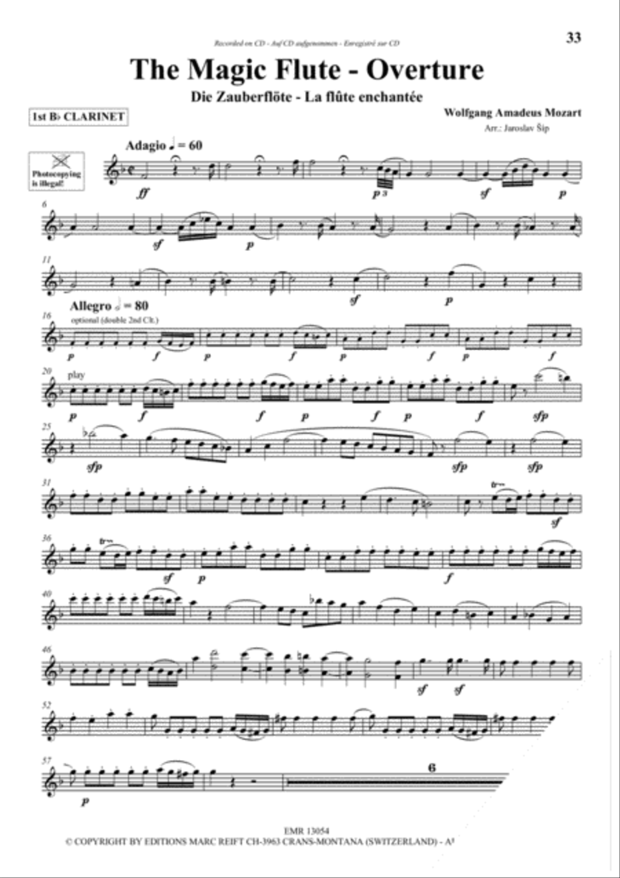 Play The 1st Clarinet With The Philharmonic Wind Orchestra Concert Band scores gallery preview page 7