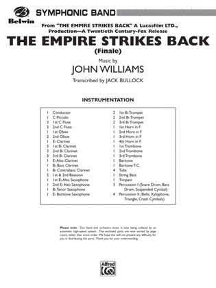 Book cover for The Empire Strikes Back (Finale): Score