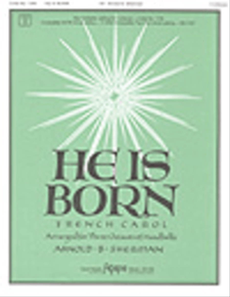 He Is Born by Arnold B. Sherman 3-Octaves - Sheet Music