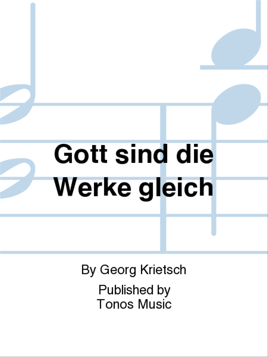 Gott sind die Werke gleich TTBB scores gallery preview page 1