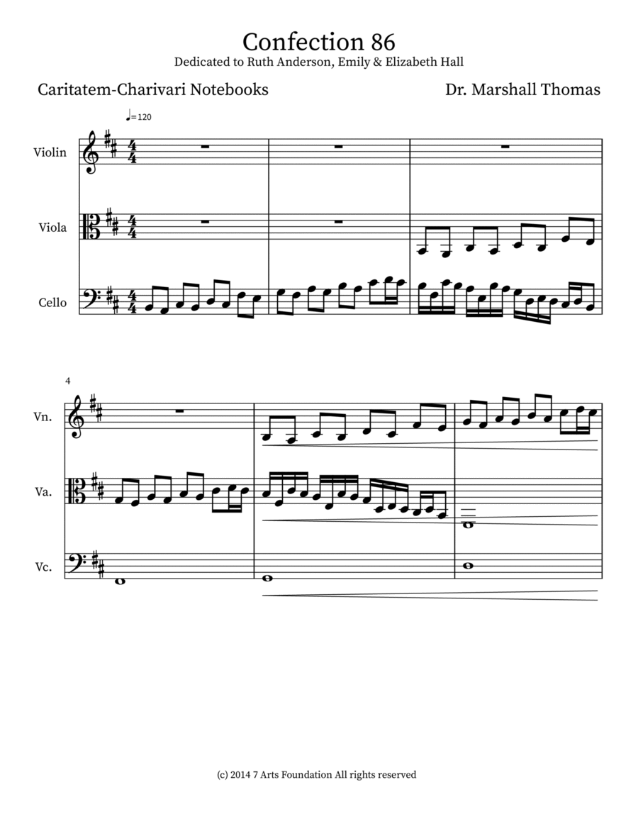 Confection 86 String Trio scores gallery preview page 1