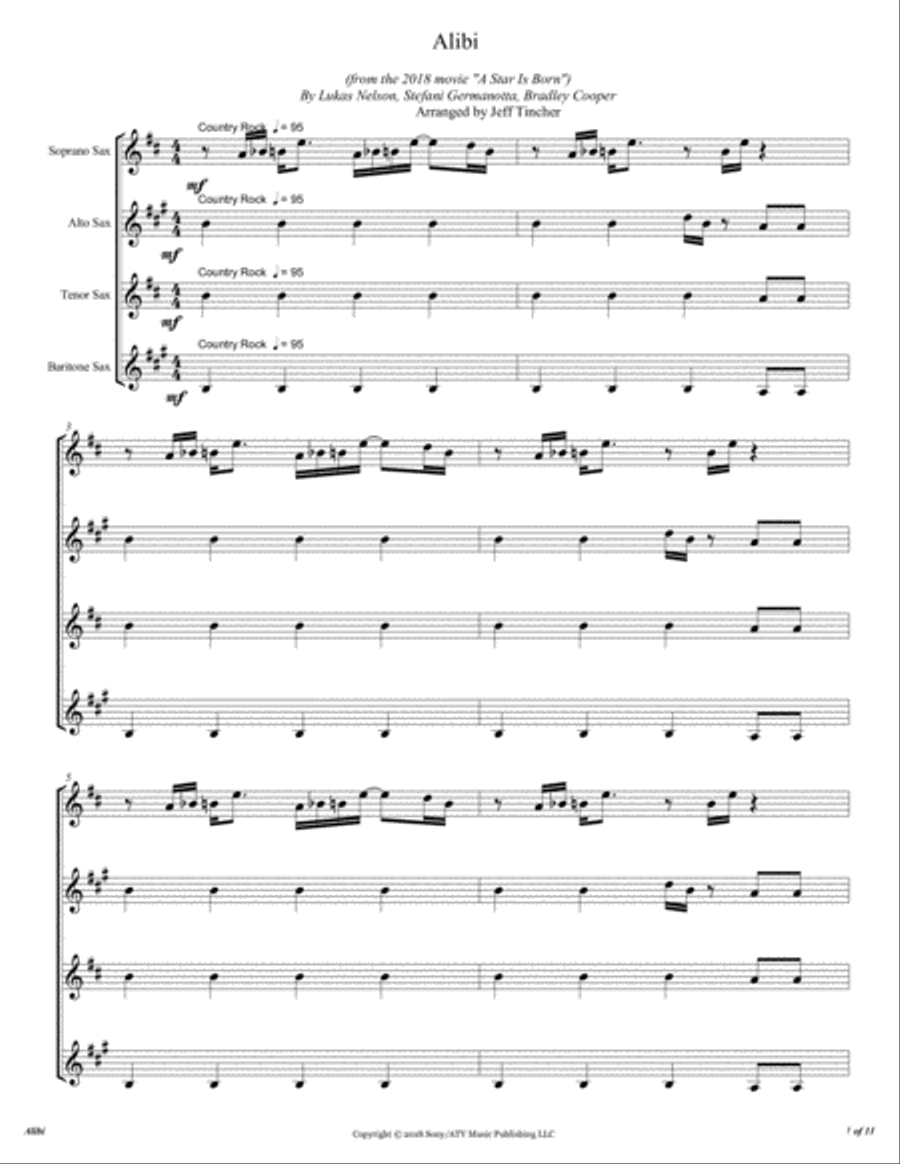 Alibi Woodwind Quartet scores gallery preview page 2