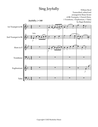 Sing Joyfully (Eb) ( Brass Sextet) (2 Trp, 1 Hrn, 1 Trb, 1 Euph, 1 Tuba)