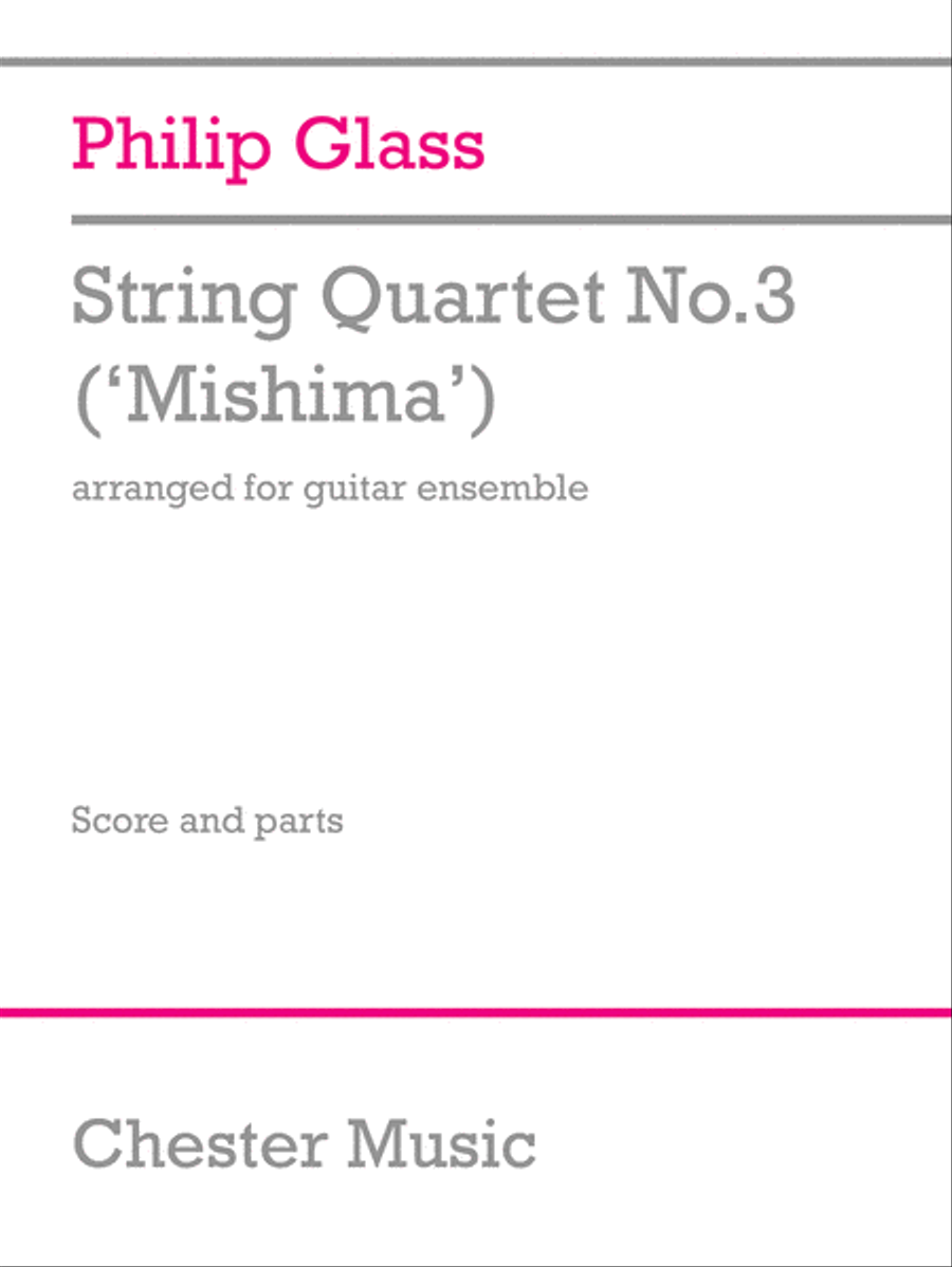 String Quartet No.3 Mishima Guitar Ensemble scores gallery preview page 1