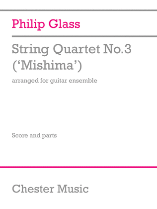 Book cover for String Quartet No.3 Mishima