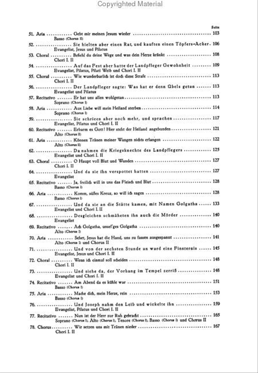 St. Matthew Passion 4-Part scores gallery preview page 4