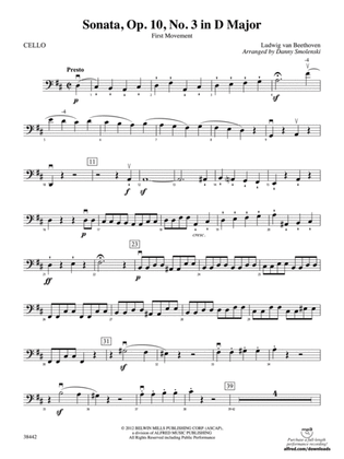 Sonata, Op. 10, No. 3: Cello