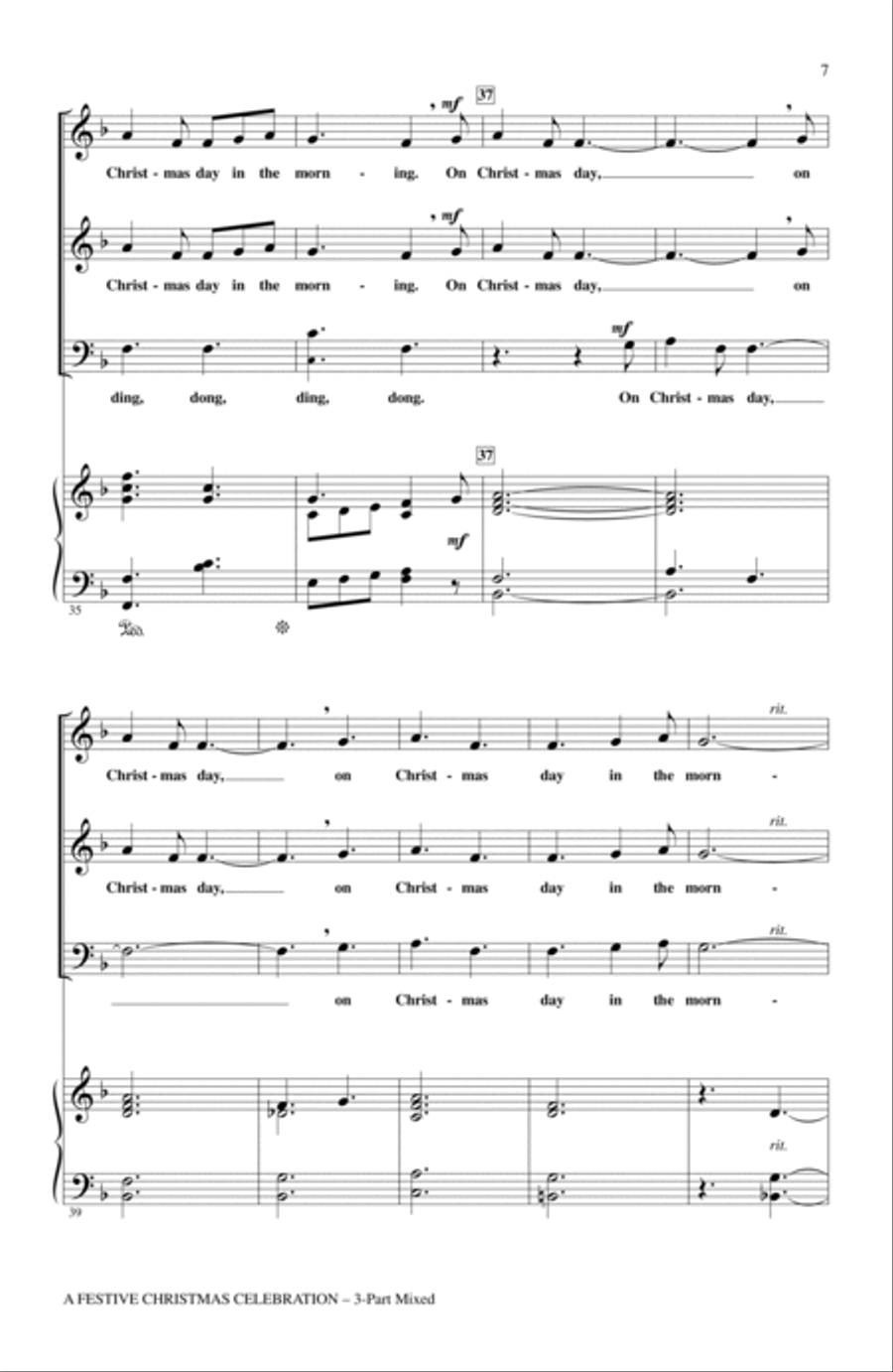 A Festive Christmas Celebration 3-Part scores gallery preview page 5