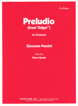 Book cover for Preludio (From "Edgar")