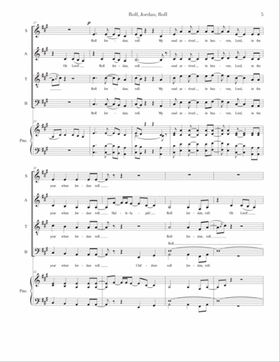 Roll Jordan Roll 4-Part scores gallery preview page 5
