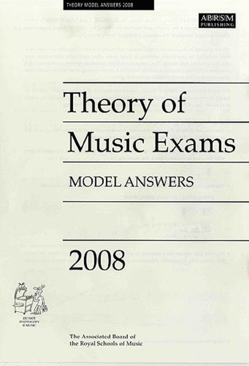 Theory of Music Exams 2008 Model Answers Gr7