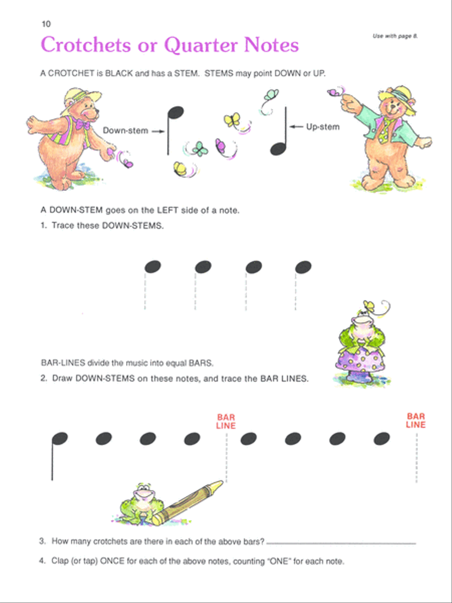 Alfred's Basic Piano Prep Course Theory Book, Book A Piano Method scores gallery preview page 2