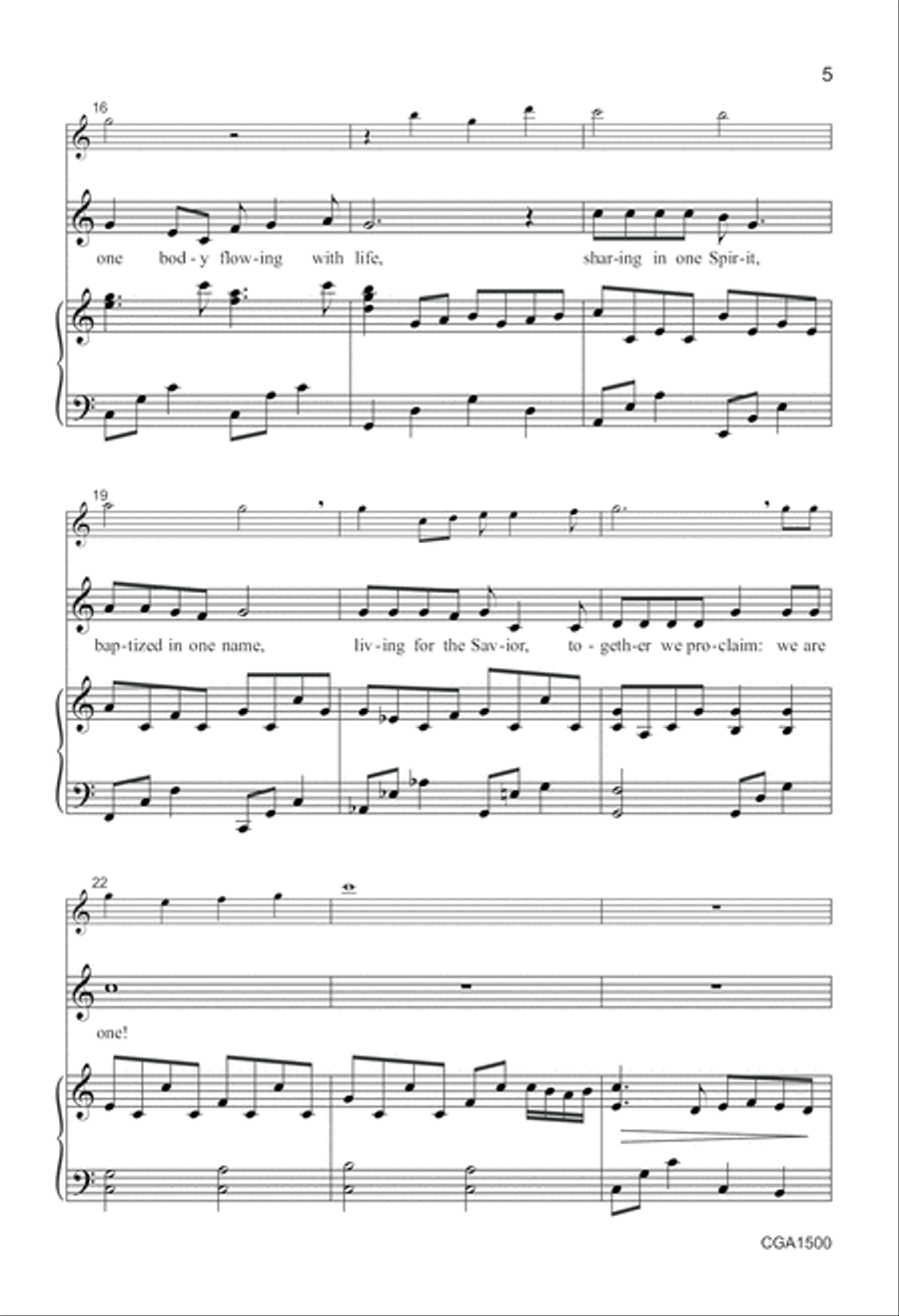We Are the Body of Christ 2-Part scores gallery preview page 4