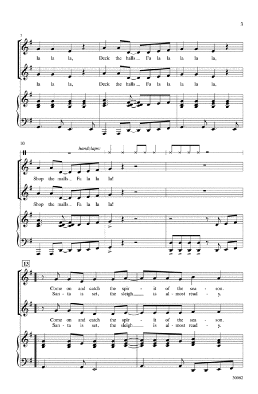 The Spirit of the Season 2-Part scores gallery preview page 3