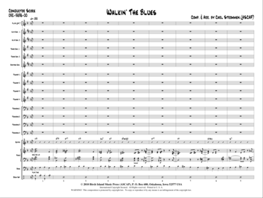 Walkin' The Blues Jazz Ensemble scores gallery preview page 2