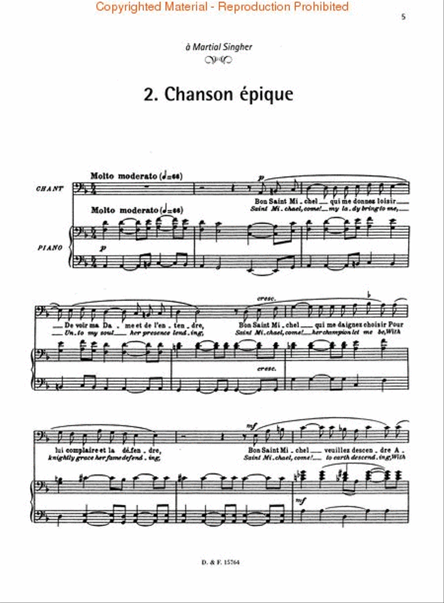 Don Quichotte á Dulcinée Don Quichotte á Dulcinée Voice Solo scores gallery preview page 3