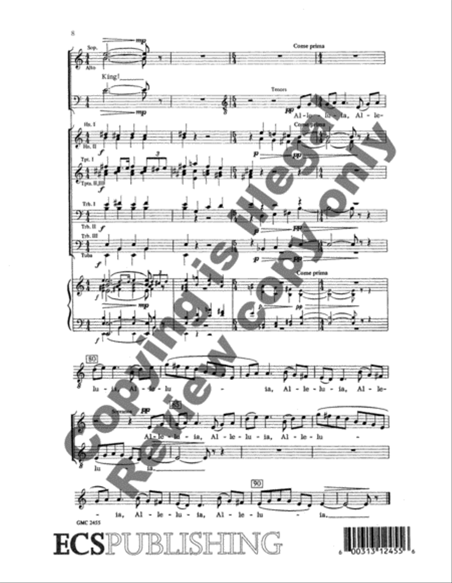Praise the Lord Our King 4-Part scores gallery preview page 6