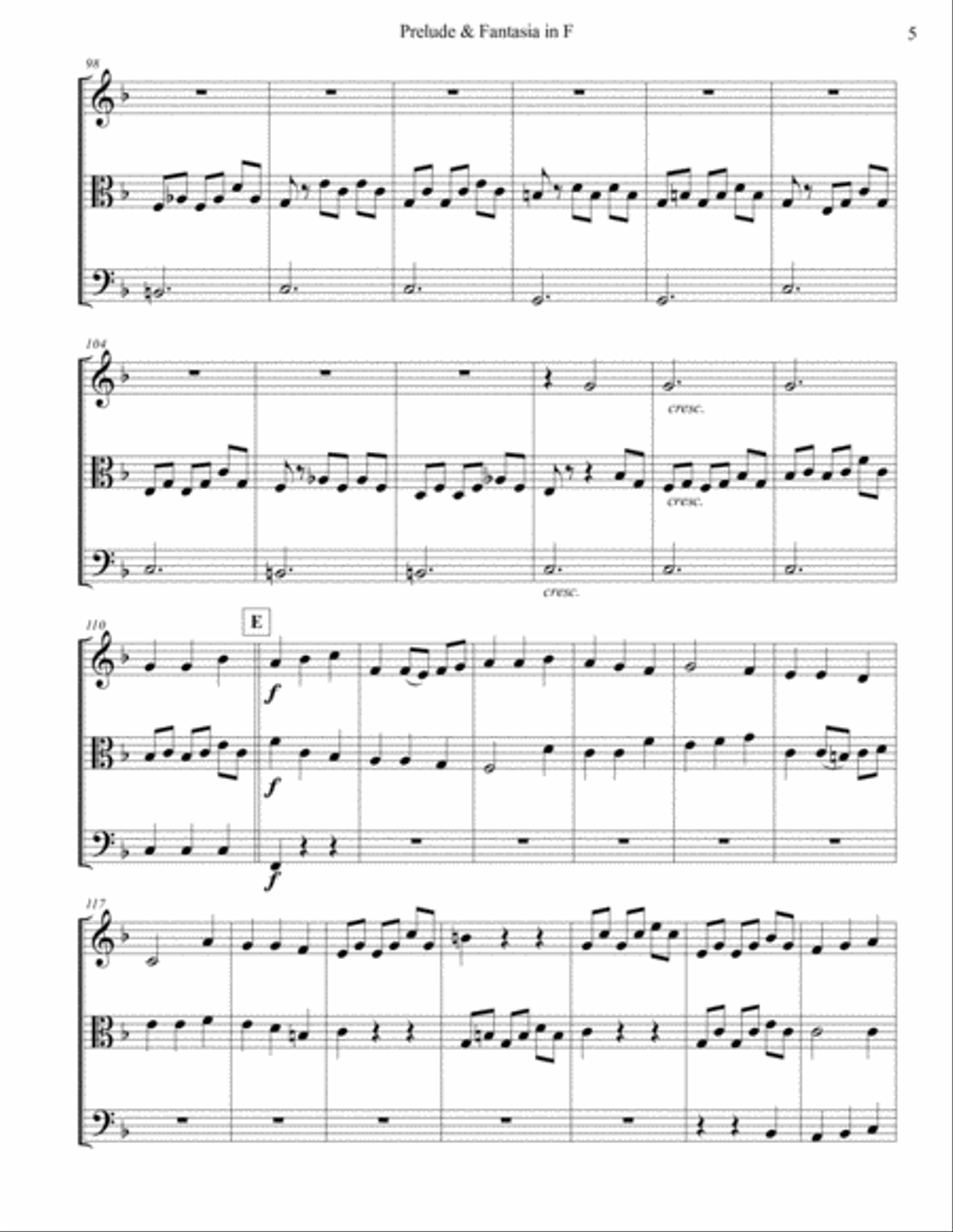7 Preludes & Fantasias for String Trio String Trio scores gallery preview page 5