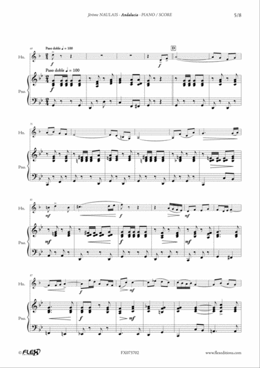 Andalucia Piano Accompaniment scores gallery preview page 5