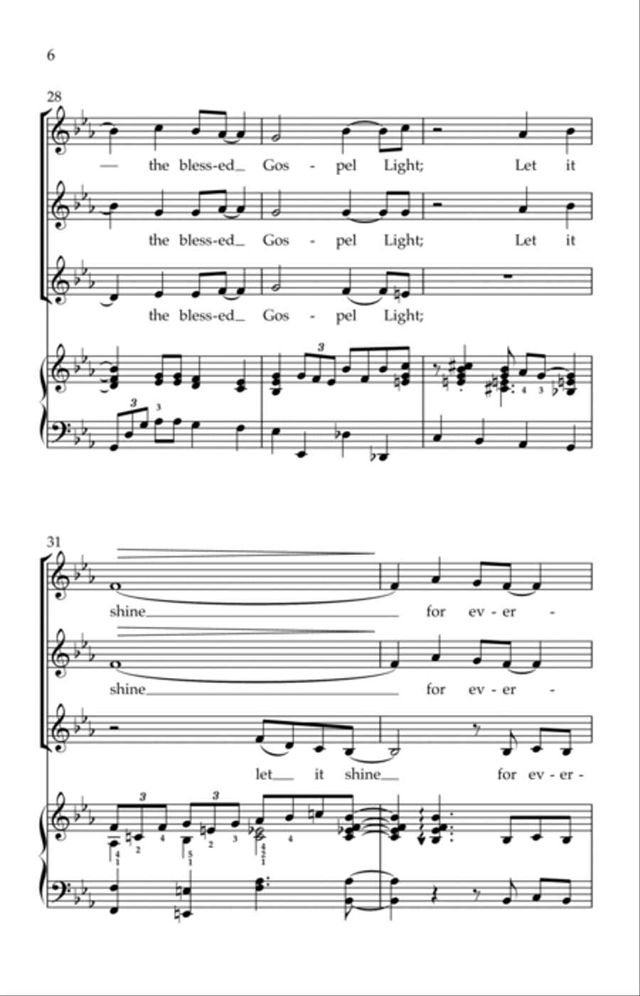 Send the Light w/ Jesus Saves (SSAA Choir and Piano) SSAA scores gallery preview page 6