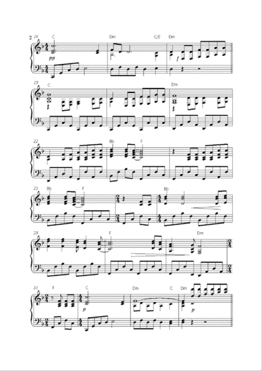The Sound Of Silence Piano Solo scores gallery preview page 3