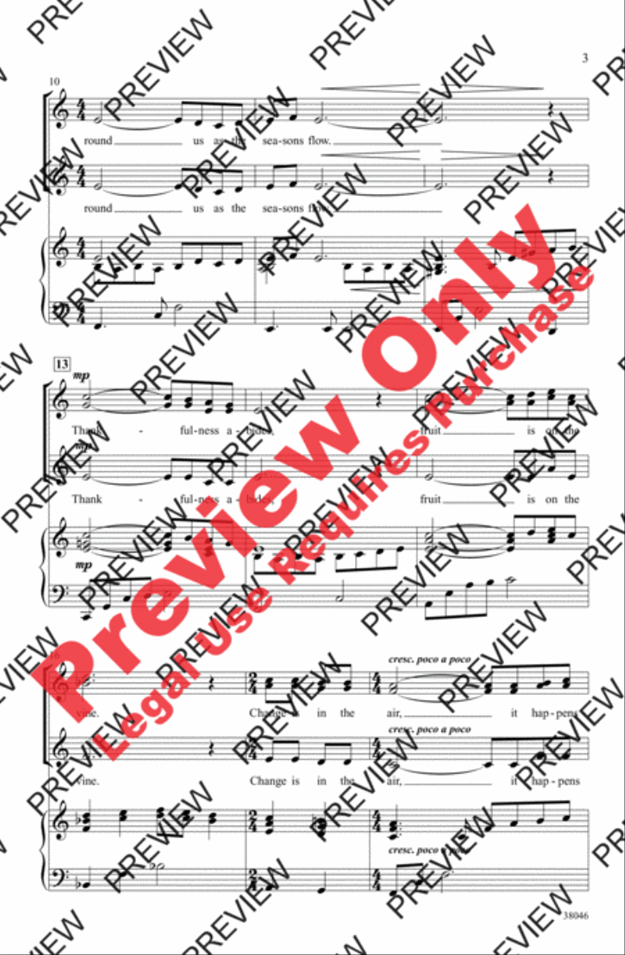 When Autumn Falls When Autumn Falls Women's Choir scores gallery preview page 3