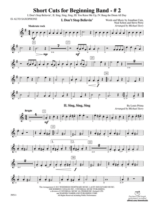 Short Cuts for Beginning Band -- #2: E-flat Alto Saxophone