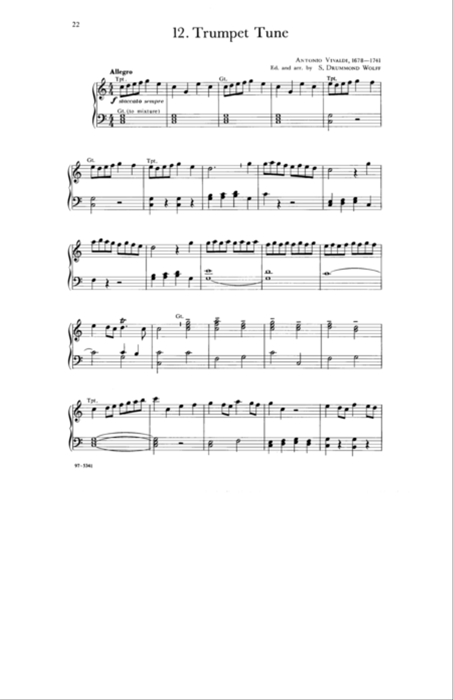 Baroque Music for Manuals, Vol. I Organ scores gallery preview page 9