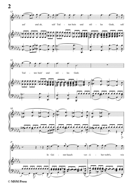 Schubert-Schwestergruss,in b flat minor,for Voice&Piano image number null