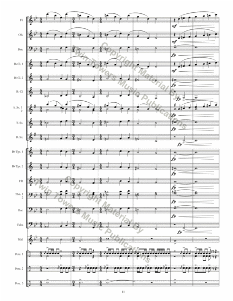 Introit Concert Band scores gallery preview page 12