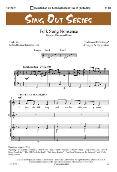 Folk Song Nonsense image number null