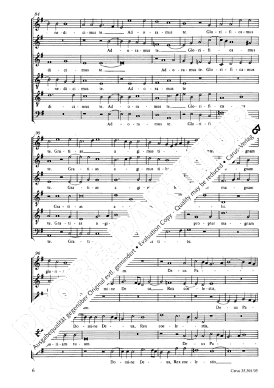 Missa brevis Choir scores gallery preview page 7