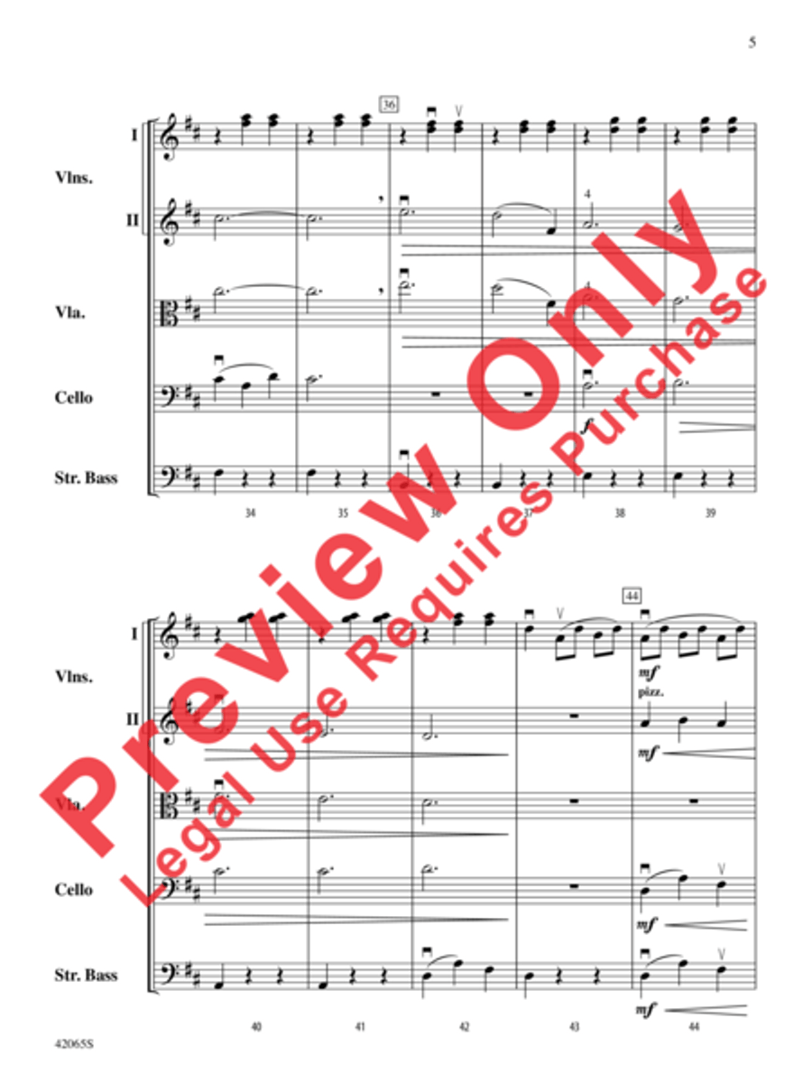 Les Patineurs String Orchestra scores gallery preview page 6