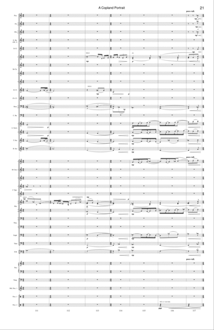 A Copland Portrait Concert Band scores gallery preview page 11