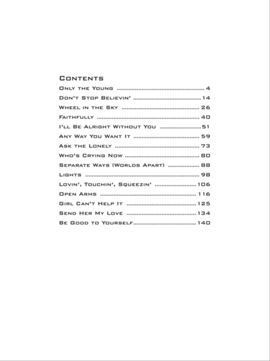 Journey -- Greatest Hits Electric Guitar scores gallery preview page 3