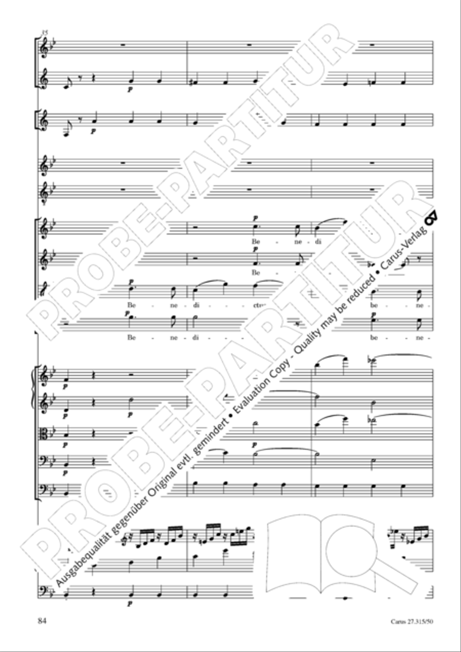 Requiem in C major 4-Part scores gallery preview page 87