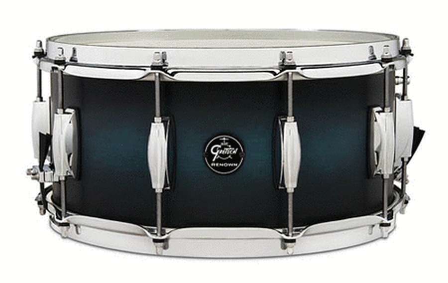 Renown Snare Drum – Satin Antique Blue Burst Finish