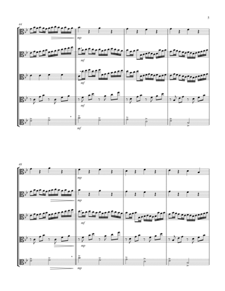 Canon (Pachelbel) (Bb) (Viola Quintet) image number null
