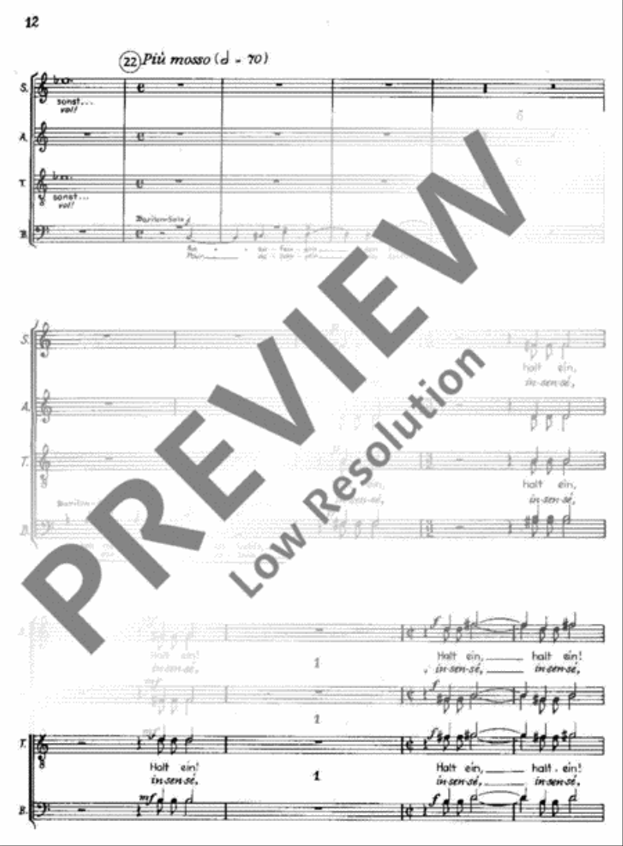 Kantate Nr. 6 4-Part scores gallery preview page 13