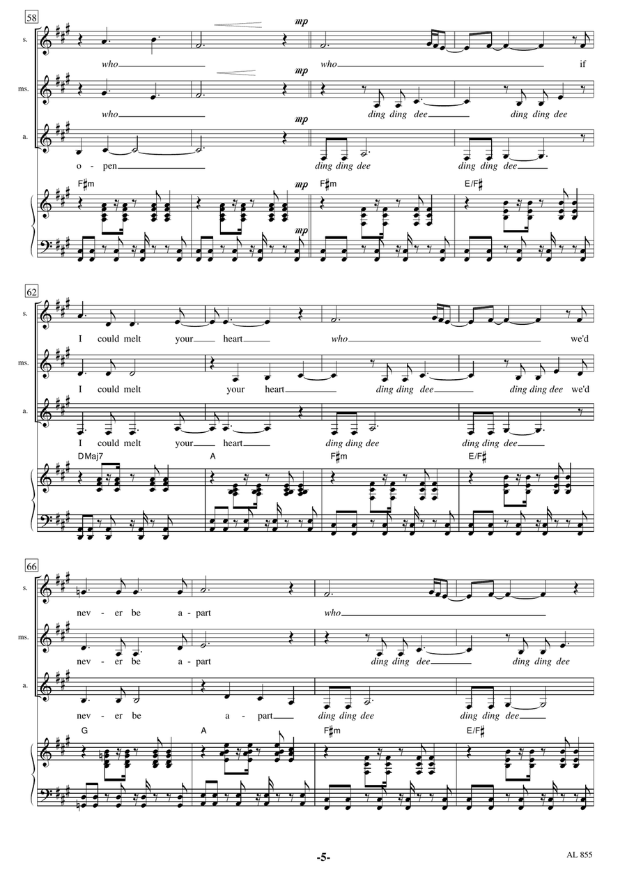 Frozen Women's Choir scores gallery preview page 5