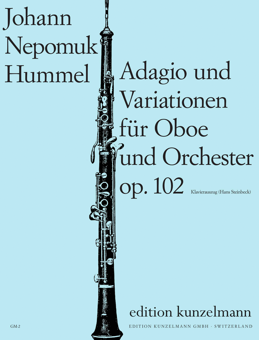 Adagio and variations for oboe Piano scores gallery preview page 1