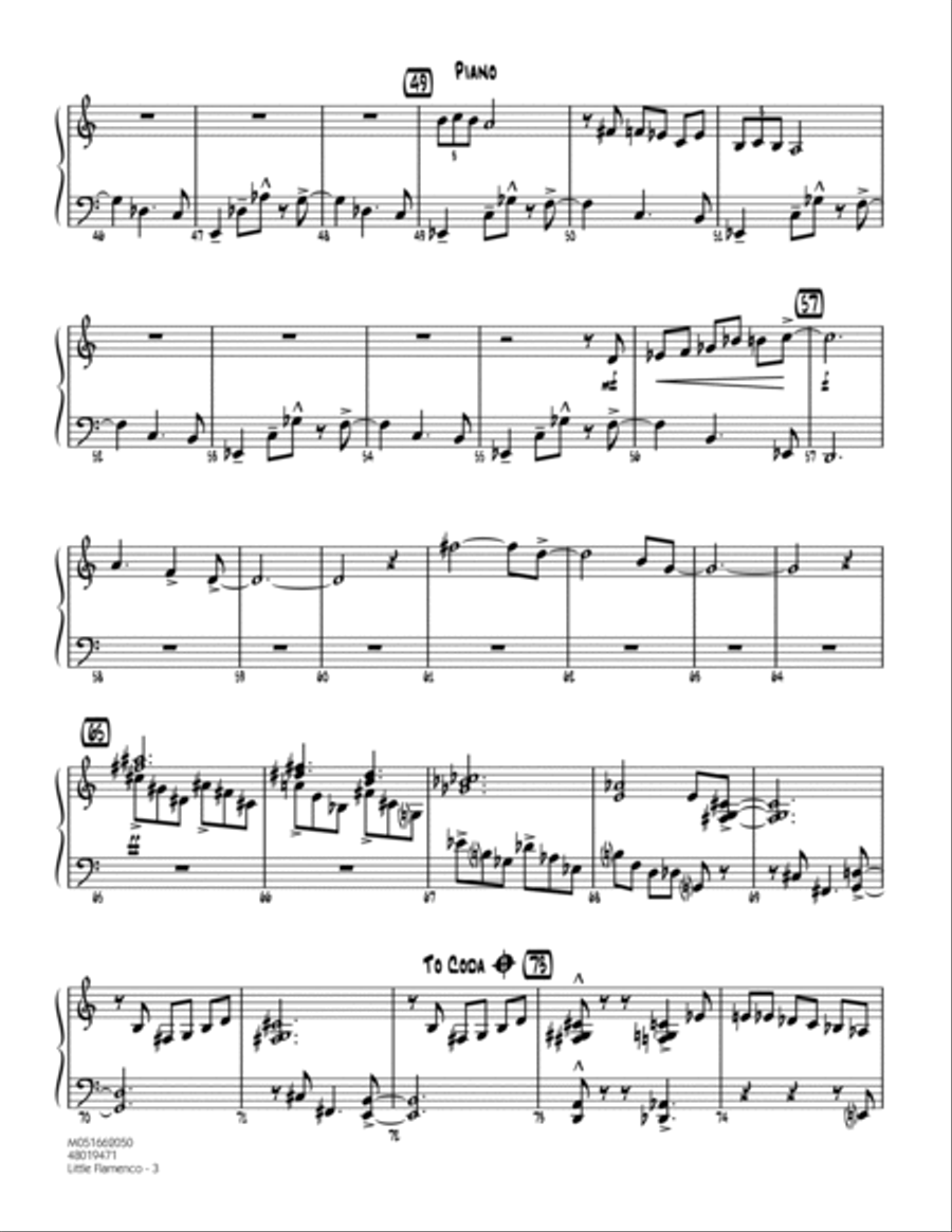 Little Flamenco - Piano Piano scores gallery preview page 3
