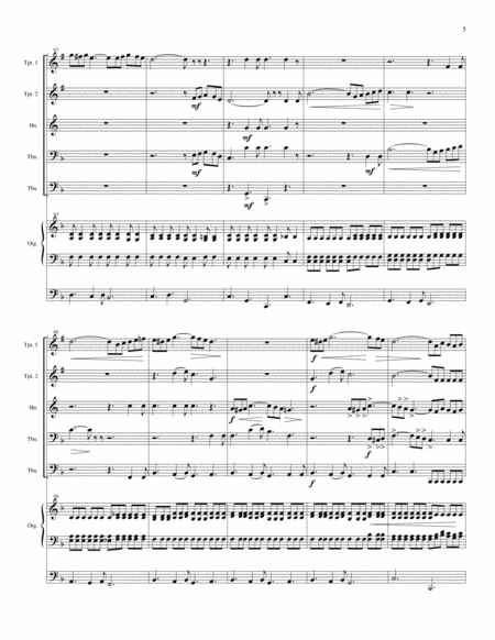 Easter Hymn, from "Cavalleria Rusticana" (for Brass Quintet and Organ) image number null