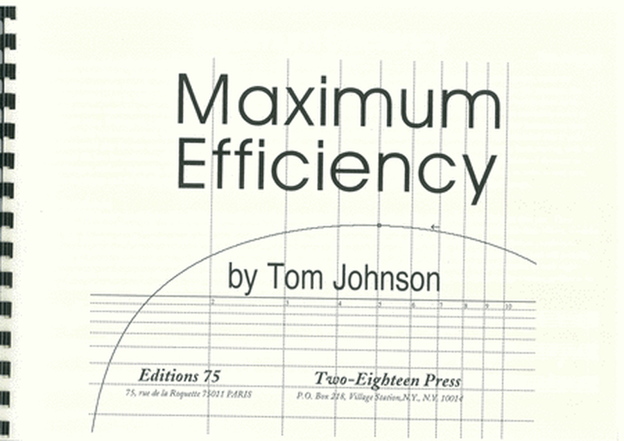 Maximum Efficiency