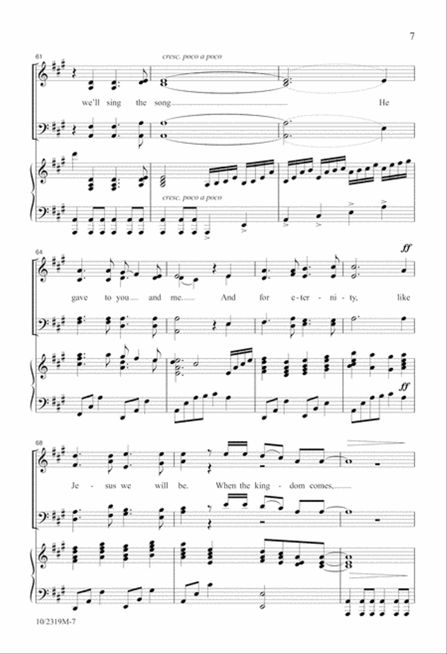 When the Kingdom Comes When the Kingdom Comes 4-Part scores gallery preview page 7