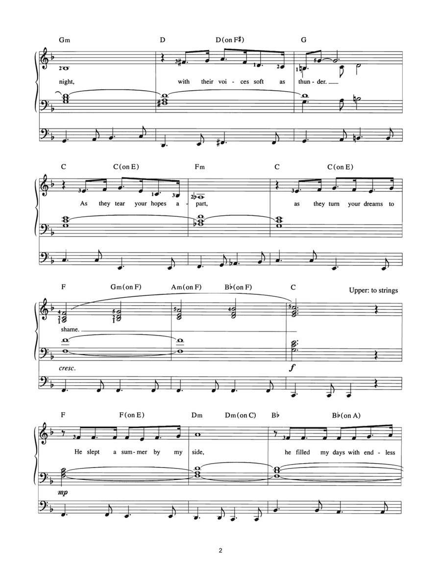 I Dreamed A Dream Piano scores gallery preview page 2